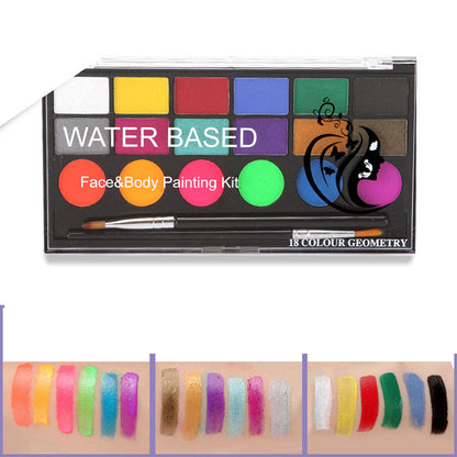 18-Color UV Body Paint Set