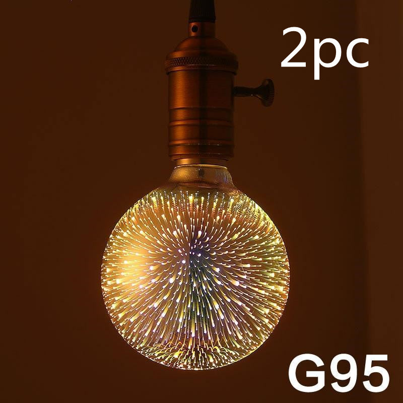 Visually Captivating LED Firework Light Bulb