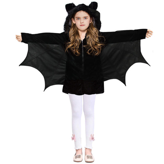 Déguisement d'Halloween avec cape de chauve-souris pour enfants