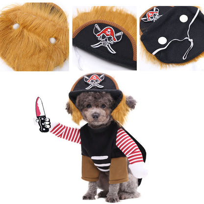 Halloween Pirate Pet Costume Set