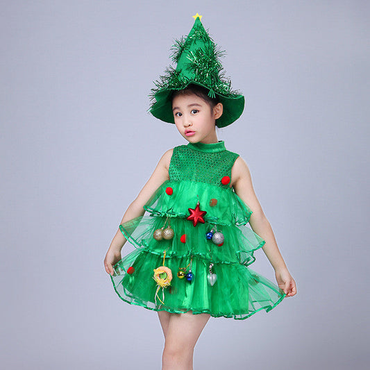 Costume de danse de l'arbre de Noël de la princesse