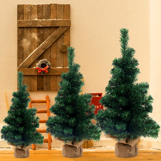 Mini Christmas Tree Ornaments Set