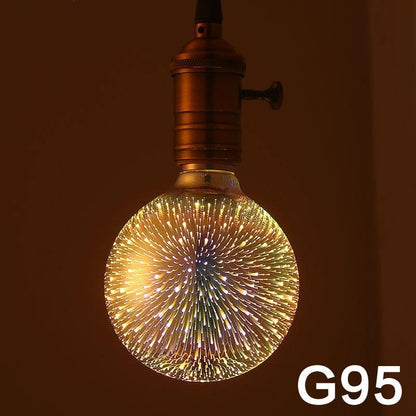 Visually Captivating LED Firework Light Bulb