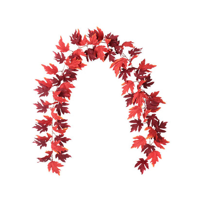 Maple Leaf Halloween Rattan Decor