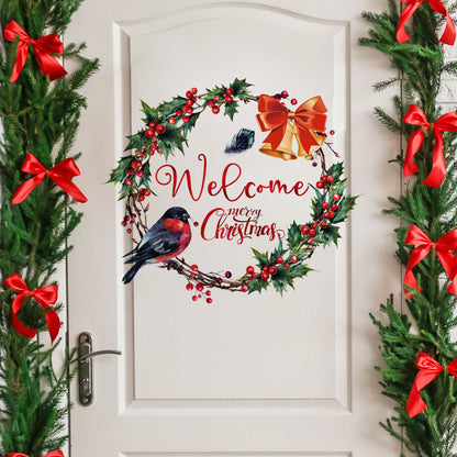 Christmas Wreath Wall Decoration Stickers