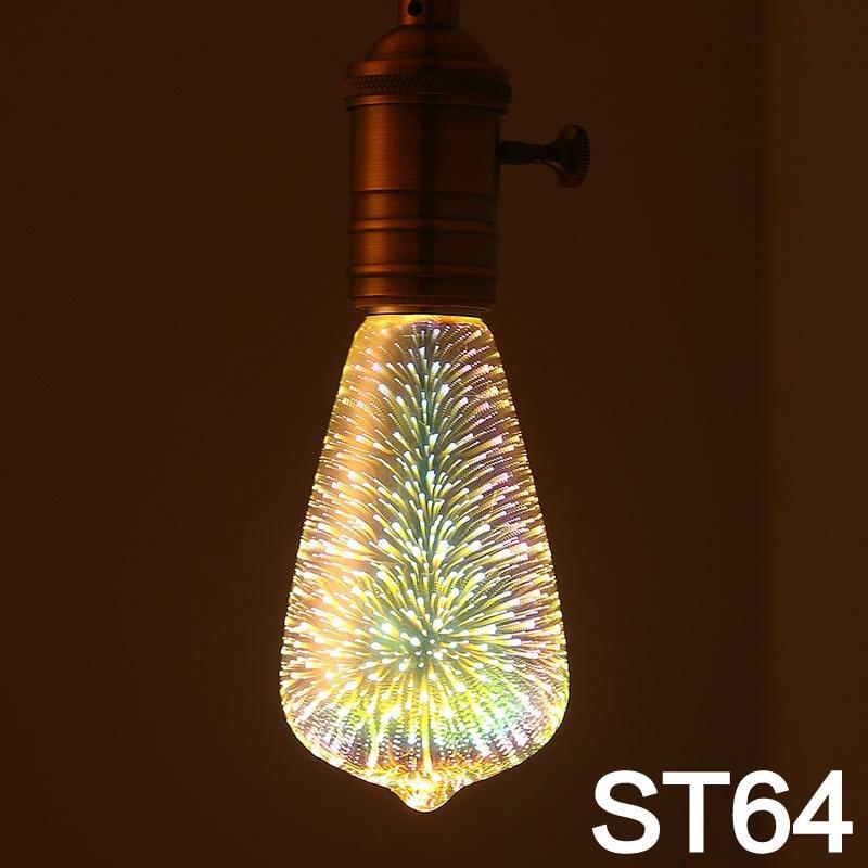 Visually Captivating LED Firework Light Bulb