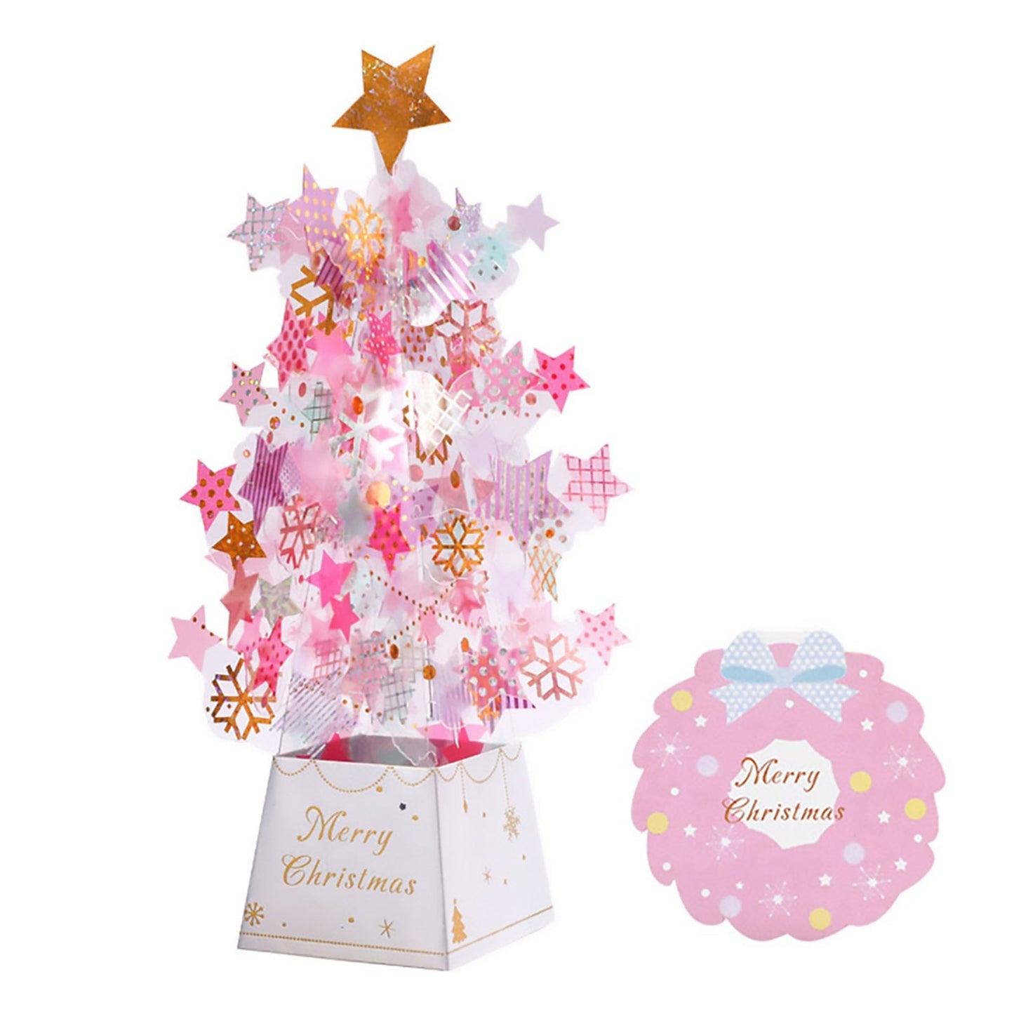 Christmas Tree Pop-Up 3D Greeting Card