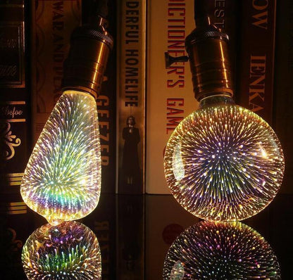 Visually Captivating LED Firework Light Bulb