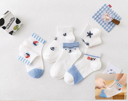 Kids' Breathable Cotton Short Socks