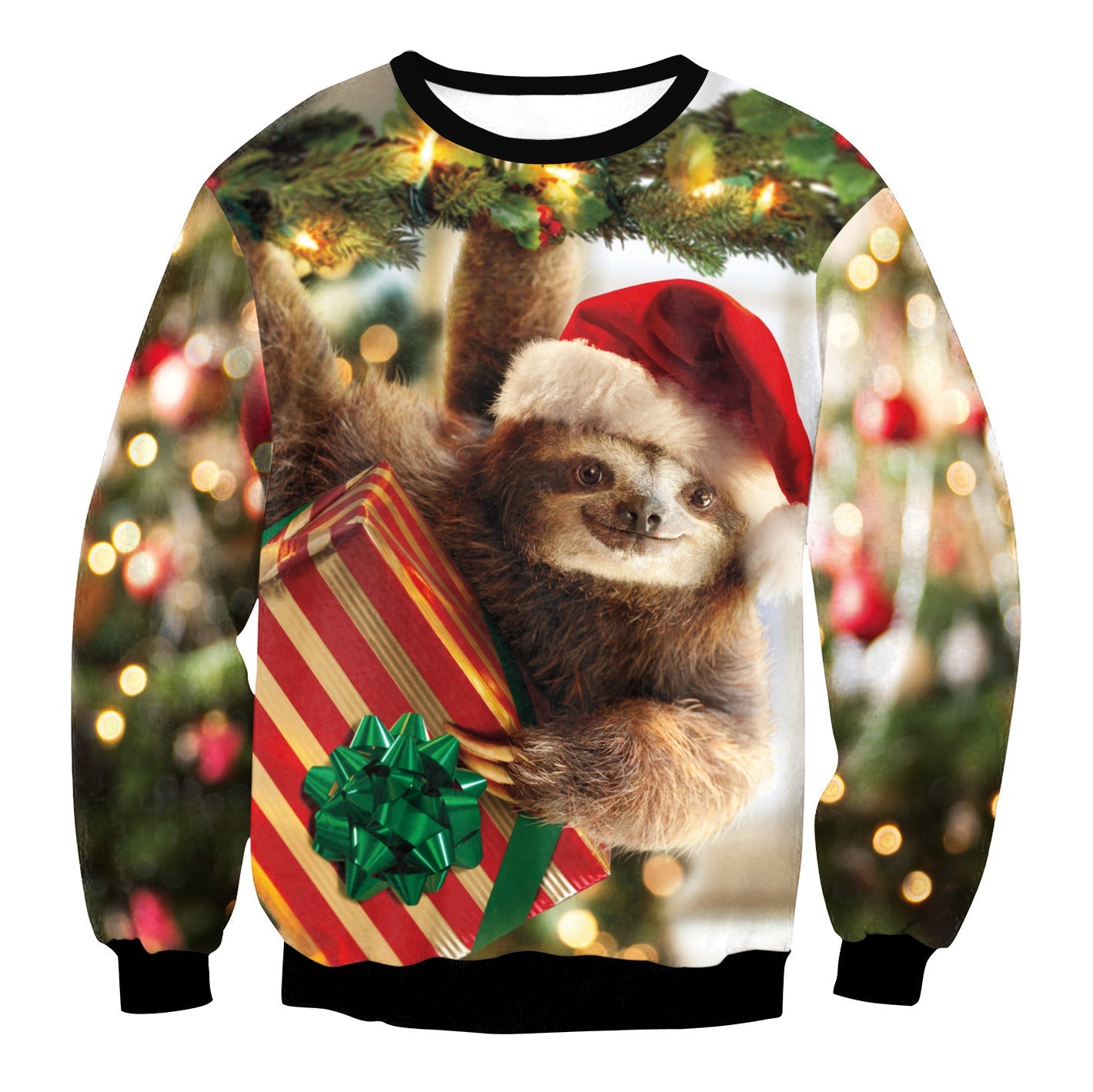 Festive Round Neck Christmas Sweater