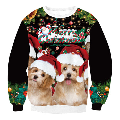 Festive Round Neck Christmas Sweater