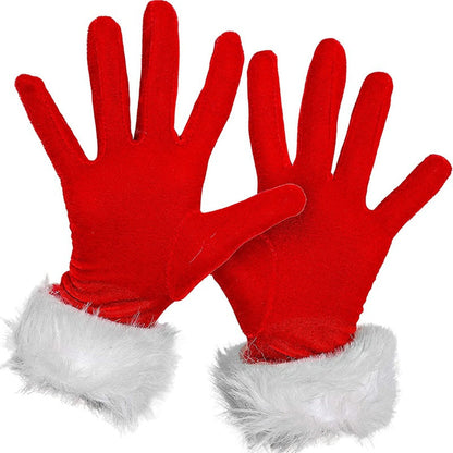 Limited Edition Red Velvet Christmas Gloves