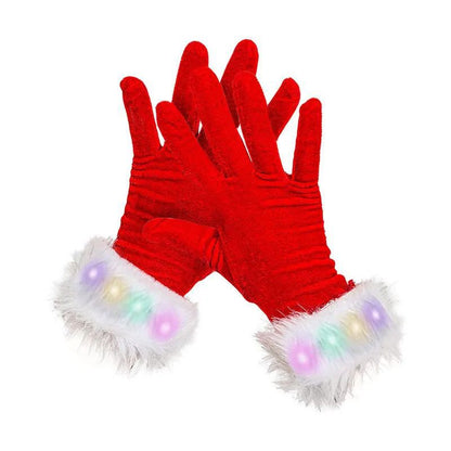 Limited Edition Red Velvet Christmas Gloves