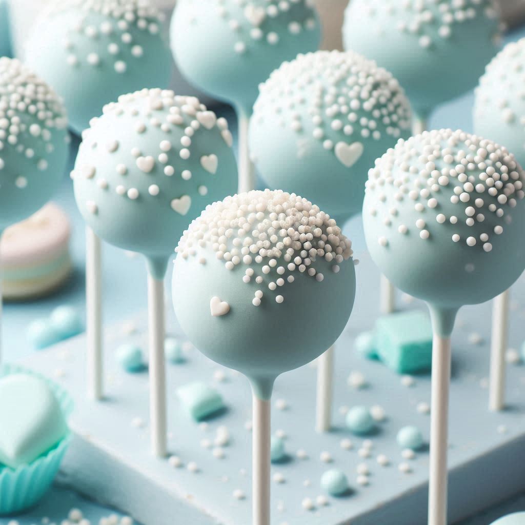 Blue Cake Pops for Baby Showers & Parties