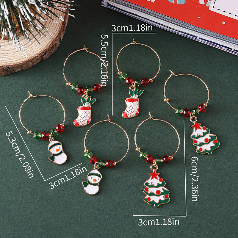 Festive Christmas Earrings Set