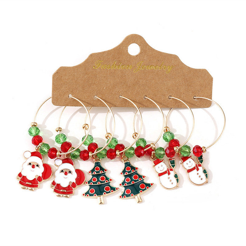 Festive Christmas Earrings Set