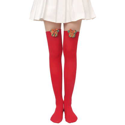 Christmas Plush Doll Knee Socks