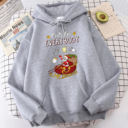 Funny Cats Christmas Hoodie