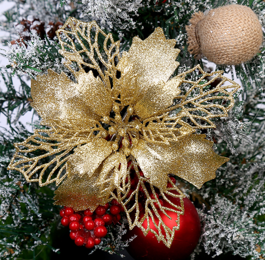 Couronne de sapin de Noël scintillante