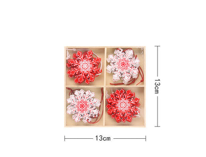 Christmas Wooden Decorative Pendants Set