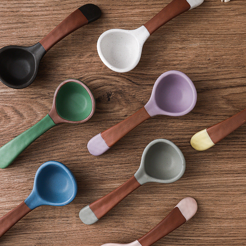 Premium Ceramic Soup Spoon Set