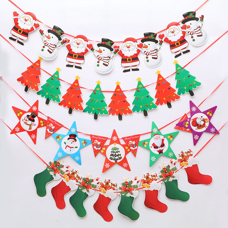 Christmas Hanging Flags Set