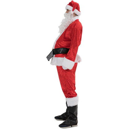 Plus Size Santa Costume - Red Christmas Carnival Cosplay