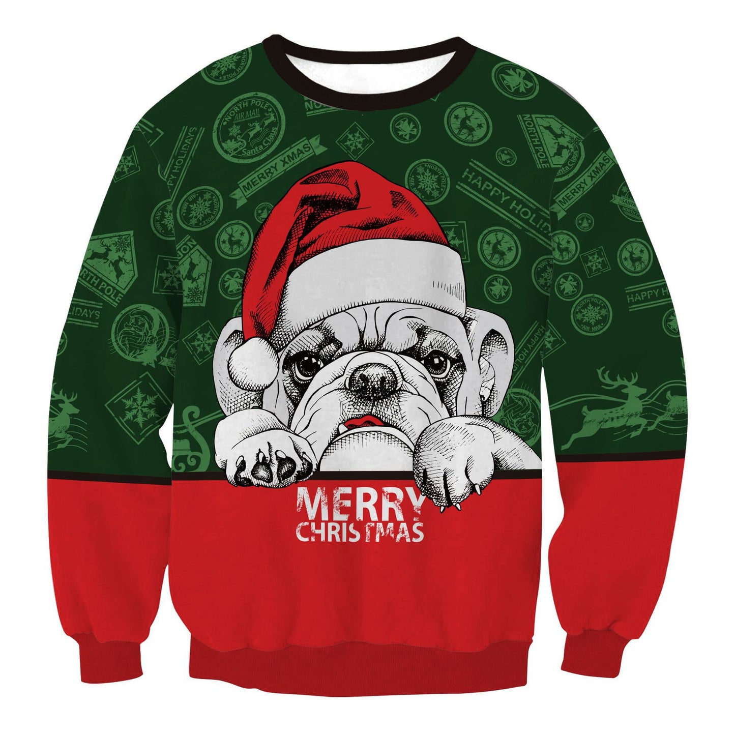 Festive Round Neck Christmas Sweater