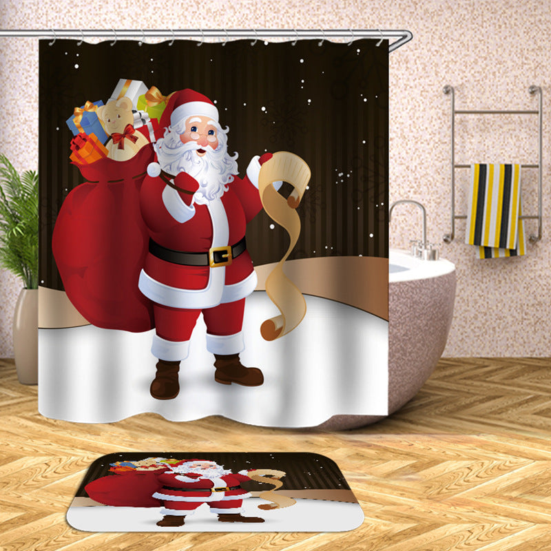 Personalized 3D Christmas Shower Curtain