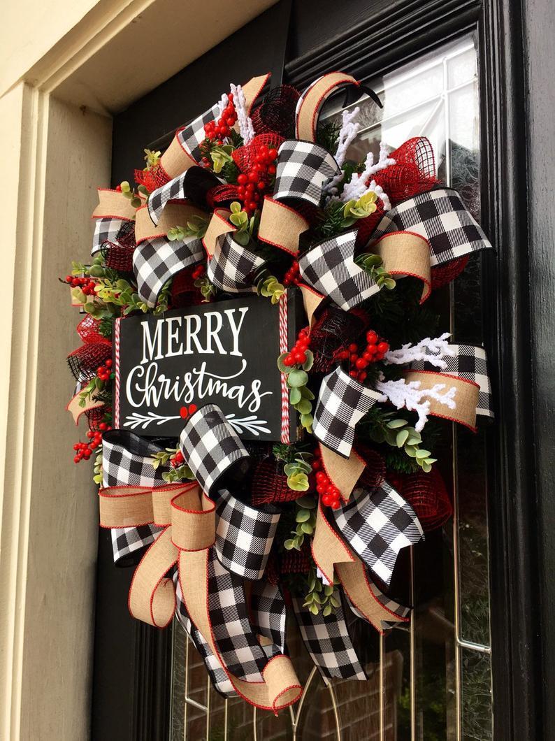 Christmas Bow Garland Decoration