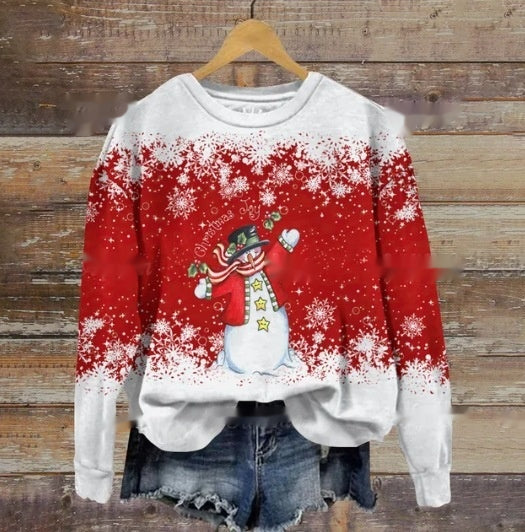 Funny Print Christmas Sweater for Ladies