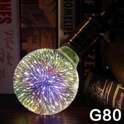 Visually Captivating LED Firework Light Bulb