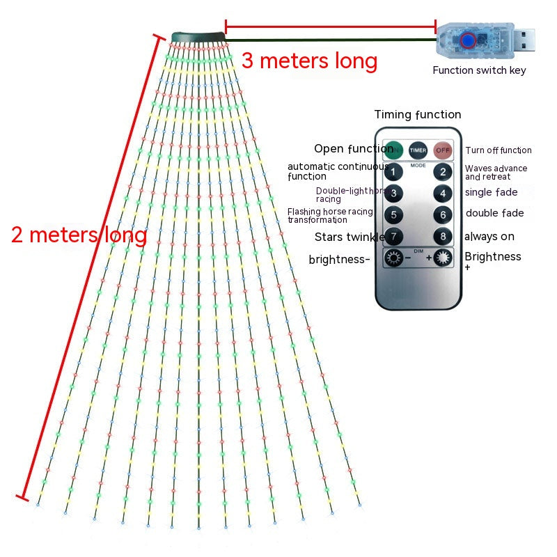 320LED Christmas Tree String Lights