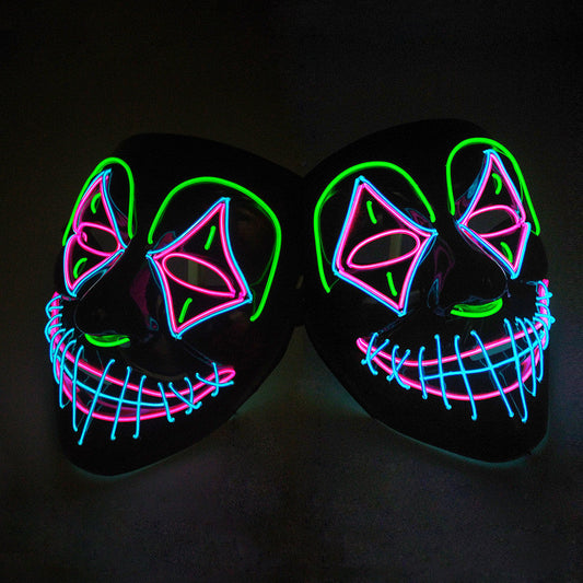 Masque LED lumineux pour Halloween