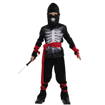 Halloween Skull Ninja Costume for Boys