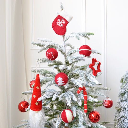 Ensemble de décorations de Noël en forme de flocon de neige