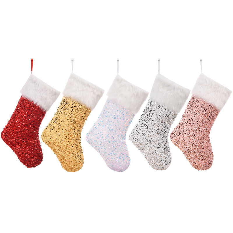 Luxurious Sequin Christmas Stockings