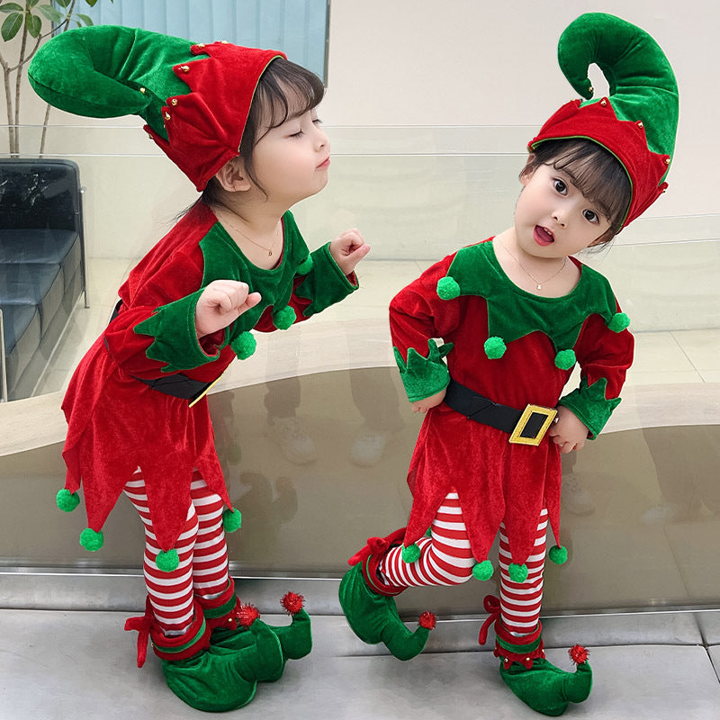 Enchanting Christmas Elf Dress Suit