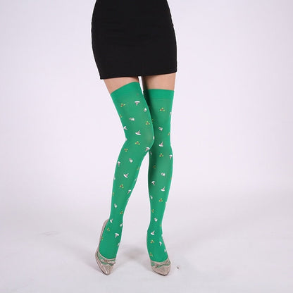 Christmas Plush Doll Knee Socks