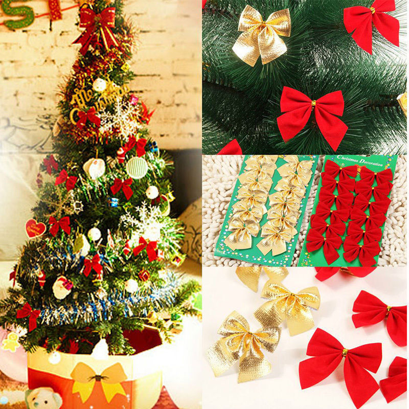 Christmas Tree Ornaments - Festive Bow Decoration