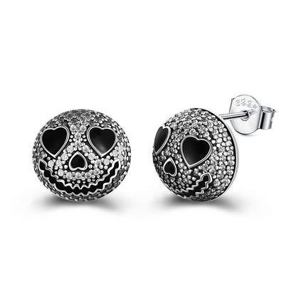 Jack Skellington Silver Earrings - Nightmare Before Christmas