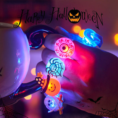 Halloween Luminous Pumpkin Ring LED Light