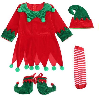 Enchanting Christmas Elf Dress Suit