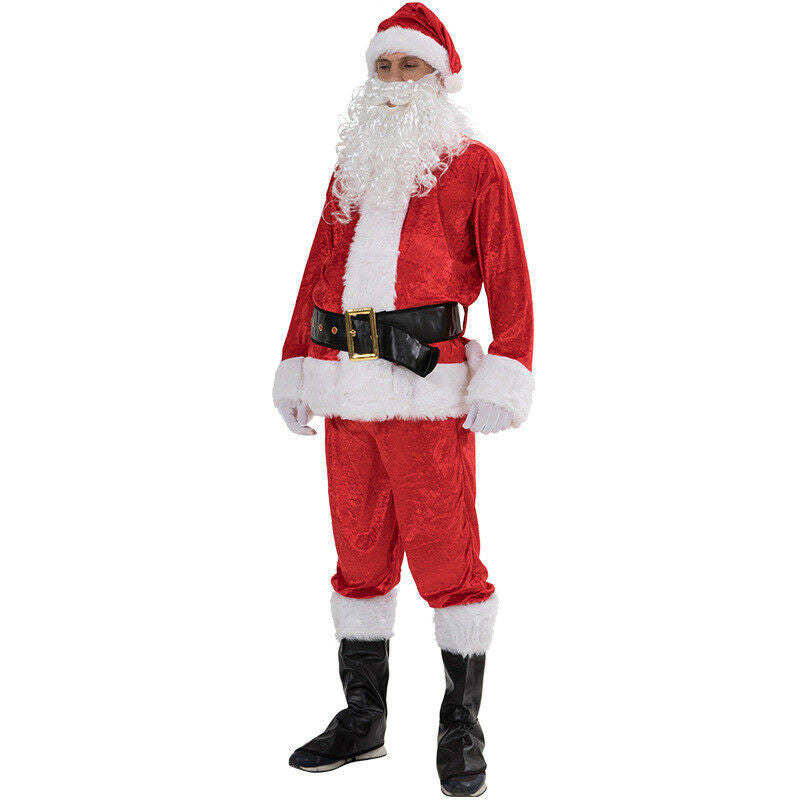 Plus Size Santa Costume - Red Christmas Carnival Cosplay