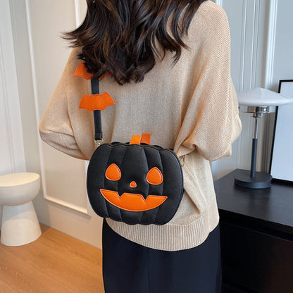 Funny Pumpkin Cartoon Shoulder Bag