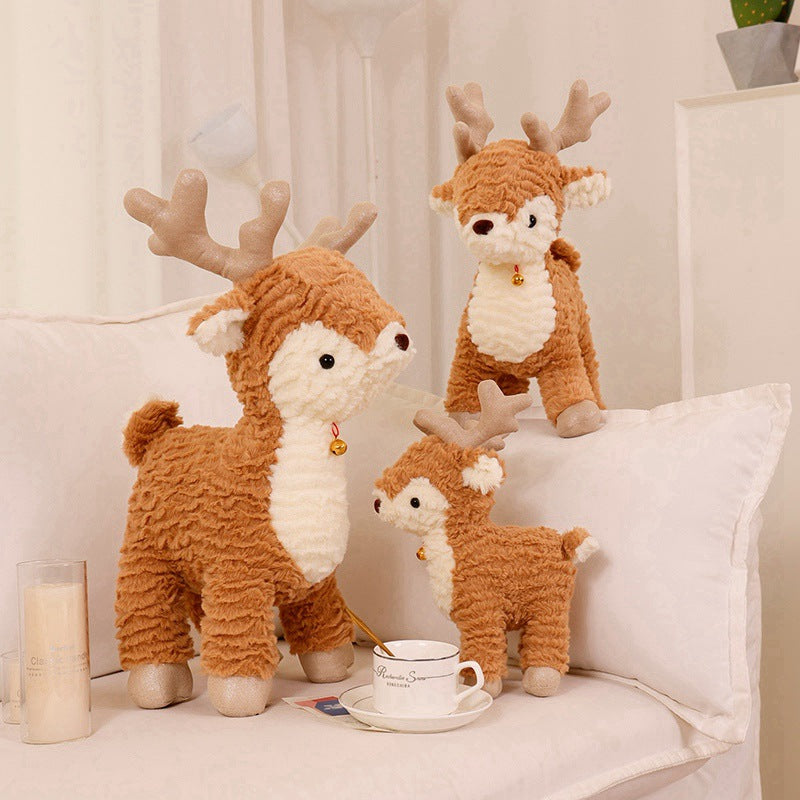 Cute Elk Christmas Tree Pillow