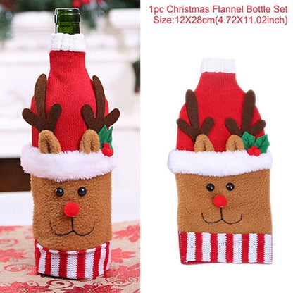 Christmas Wine Bottle Socks