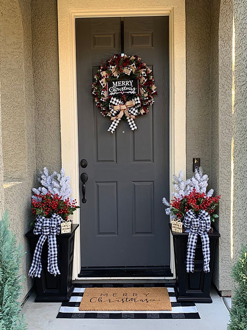 Christmas Bow Garland Decoration