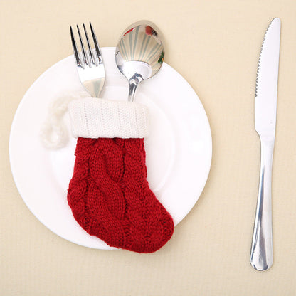 Christmas Fork Bags - Xmas Cutlery Holder