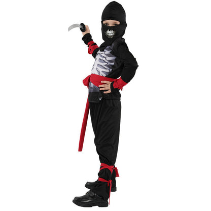 Halloween Skull Ninja Costume for Boys